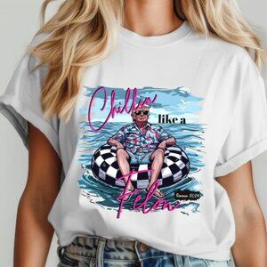 Trump Chillin Like a Felon T-Shirt, Trump Summer 2024 T-Shirt